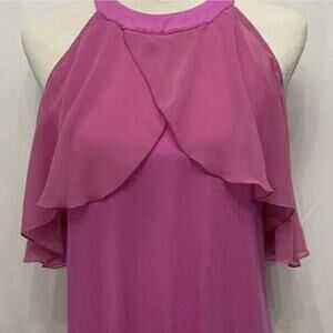Lane Bryant Top Women 18/20 Pink Jersey Knit Cold Shoulder‎ Blouse NWT